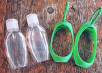 30ml/50ml Empty Plastic Bottles Travel  with Caps{6 IN TOTAL] Clip Hook for Hand Gels &L Lotion UK DEAL BUY 5 RECEIVED ONE FOR FREE!!!