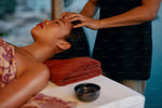 AYURVEDIC Indian Head massage  (option dry) with Kottamchukkadi Thailam herbs hot oil) and facial massage with saffron luxury cream and 10 beauty herbs- 40 mins