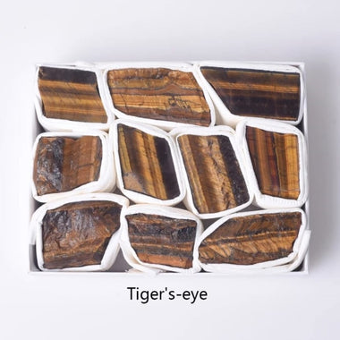 Raw Tiger Eye Healing Stone Gift Box