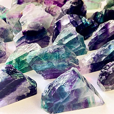 Raw Purple Fluorite Healing Stone Gift Box